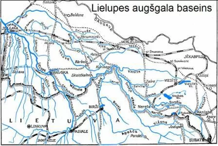 Mēmele/ LIELUPES baseina augšdaļa