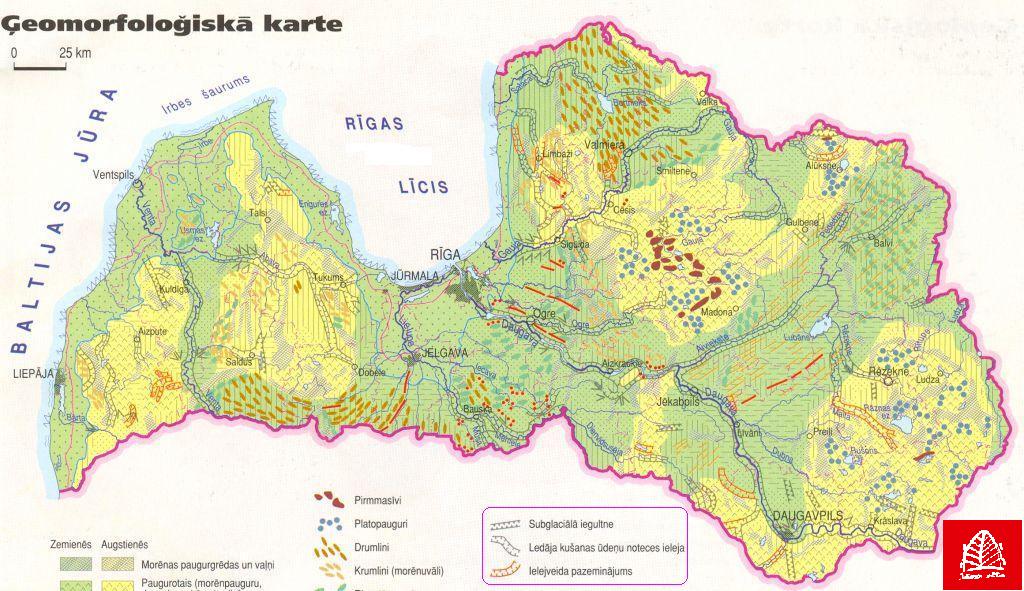 Latvijas geomorfologiska karte